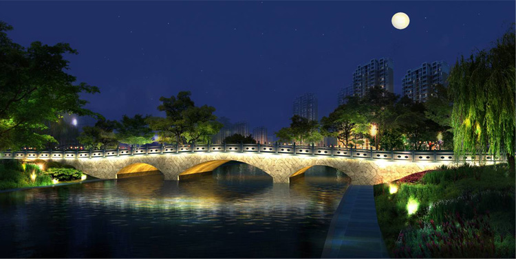 公园夜景照明