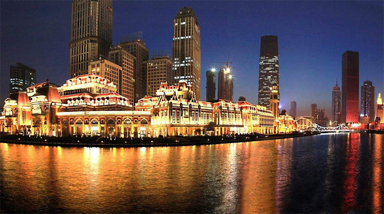 城市景观夜景照明